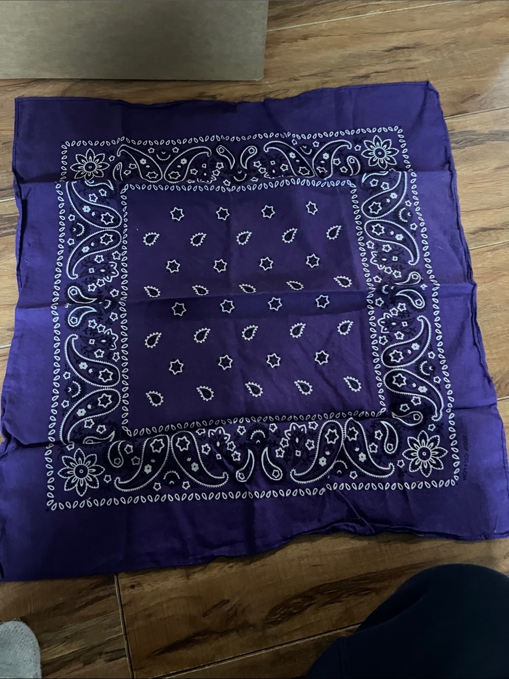 Purple Paisley Bandana Square - Home Accents Decor